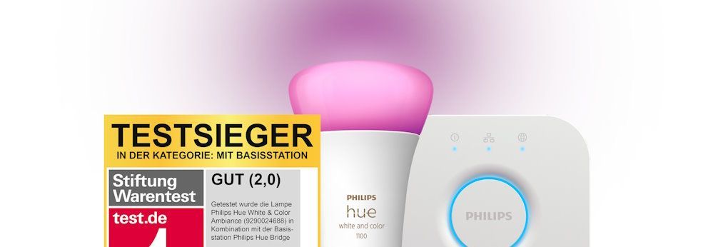 intelligente Glühbirne mit Basisstation